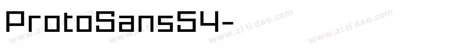 ProtoSans54字体转换