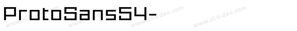 ProtoSans54字体转换