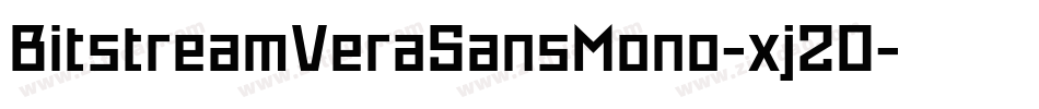 BitstreamVeraSansMono-xj20字体转换