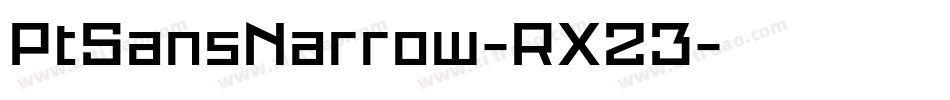 PtSansNarrow-RX23字体转换