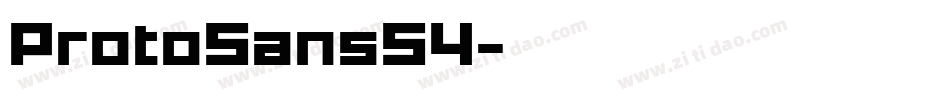 ProtoSans54字体转换