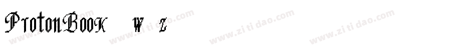 ProtonBook-8w1z字体转换