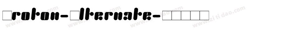 Proton-Alternate字体转换