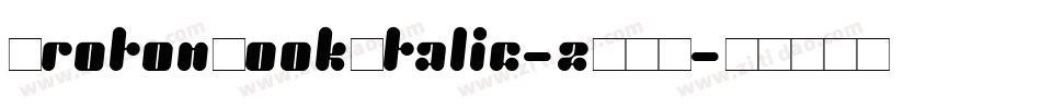 ProtonBookItalic-2YAK字体转换