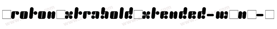ProtonExtraboldExtended-wOnZ字体转换