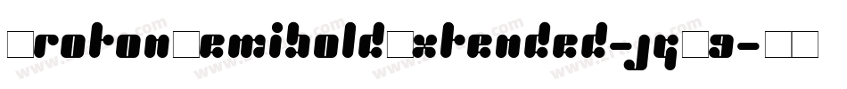 ProtonSemiboldExtended-jqX9字体转换