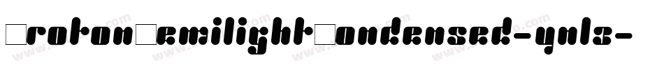 ProtonSemilightCondensed-ynl3字体转换