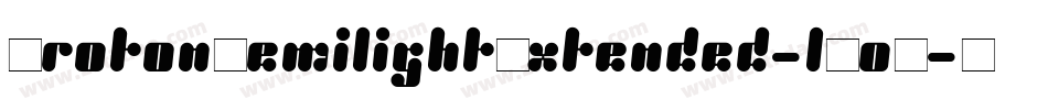 ProtonSemilightExtended-lOoV字体转换