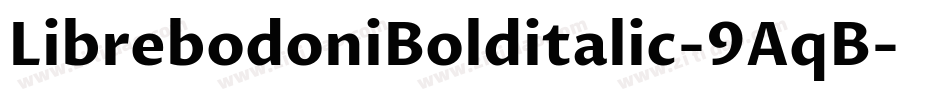 LibrebodoniBolditalic-9AqB字体转换