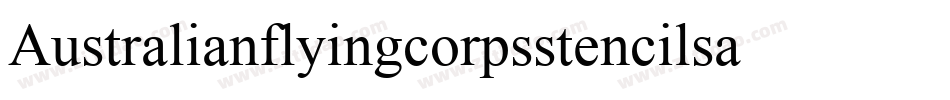 Australianflyingcorpsstencilsa-pRyd字体转换