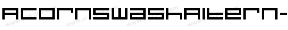AcornSwashAltern字体转换