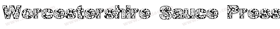 Worcestershire-Sauce-Press字体转换