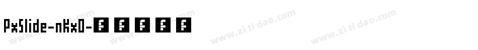 PxSlide-nKxO字体转换