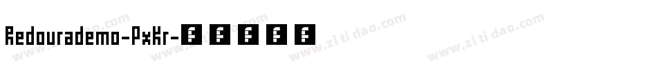 Redourademo-PxKr字体转换