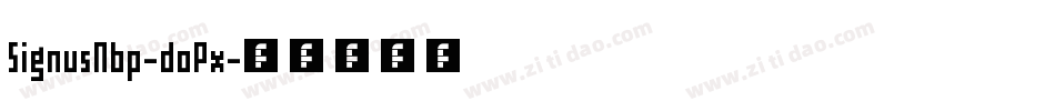 SignusNbp-doPx字体转换