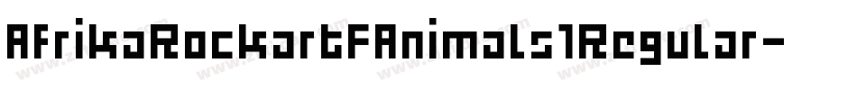 AfrikaRockartFAnimals1Regular-rvPx字体转换