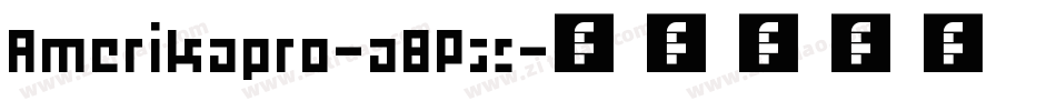 Amerikapro-a8Px字体转换