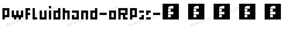 Pwfluidhand-oRPx字体转换