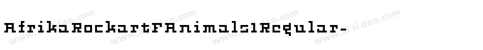 AfrikaRockartFAnimals1Regular-rvPx字体转换