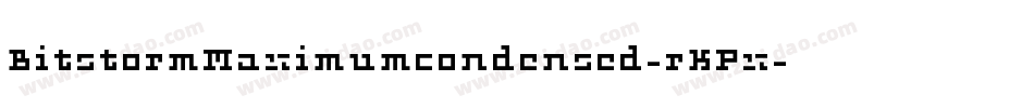 BitstormMaximumcondensed-rKPx字体转换