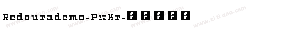 Redourademo-PxKr字体转换