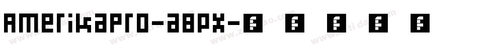 Amerikapro-a8Px字体转换