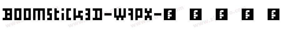 Boomstick3D-w7Px字体转换