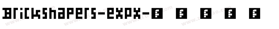 Brickshapers-eXPx字体转换
