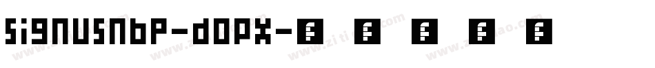 SignusNbp-doPx字体转换