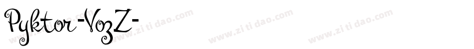 Pyktor-VozZ字体转换