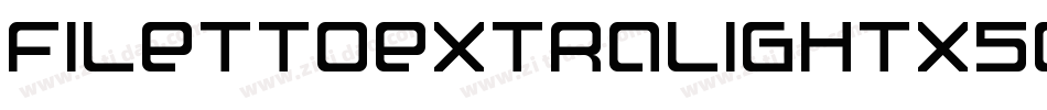 FilettoExtralight-x50q字体转换