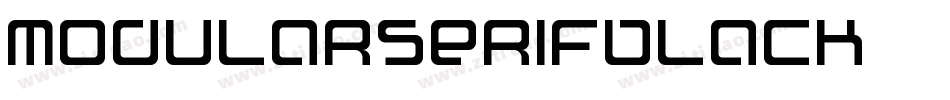 ModularSerifBlack字体转换