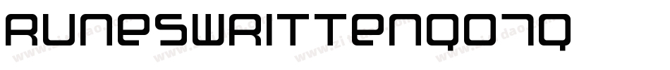 Runeswritten-q07q字体转换