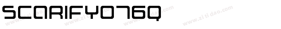 Scarify-o76q字体转换