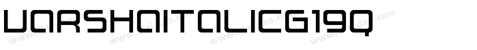 VarshaItalic-g19q字体转换