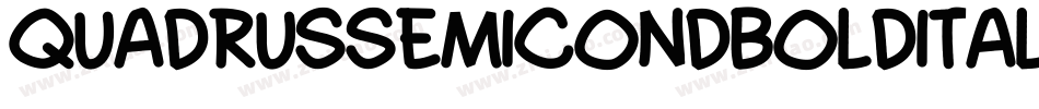 QuadrusSemicondBoldItalic-oj7V字体转换 QuadrusSemicondBoldItalic-oj7V字体转换