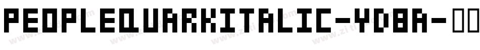 PeopleQuarkItalic-YD8a字体转换