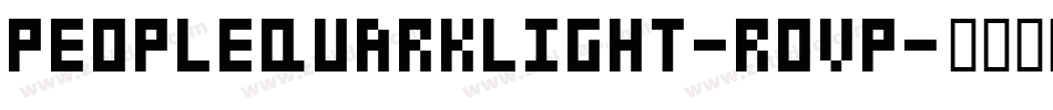 PeopleQuarkLight-roVp字体转换