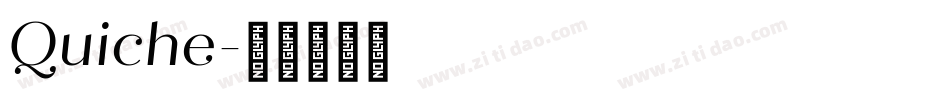 Quiche字体转换