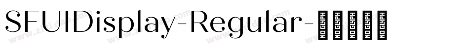 SFUIDisplay-Regular字体转换