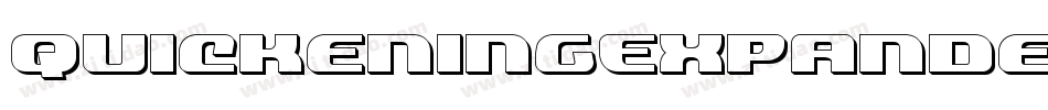 QuickeningExpandedItalic-3Dzy字体转换