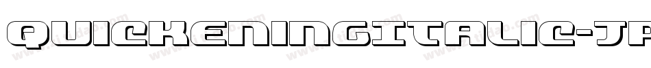 QuickeningItalic-JPRo字体转换