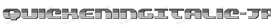 QuickeningItalic-JPRo字体转换
