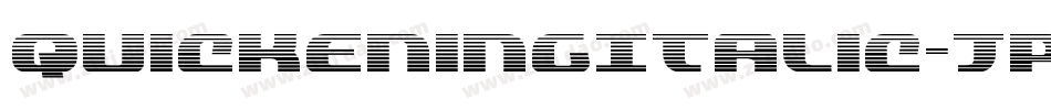 QuickeningItalic-JPRo字体转换