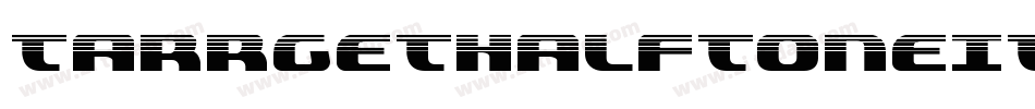 TarrgetHalfToneItalic-ozyV字体转换