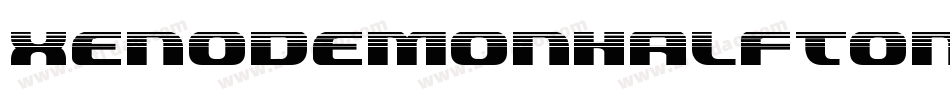 XenoDemonHalfToneItalic-4DyK字体转换