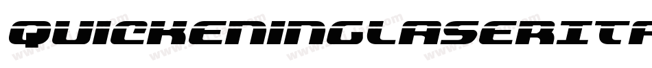QuickeningLaserItalic-jKEO字体转换