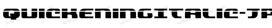 QuickeningItalic-JPRo字体转换
