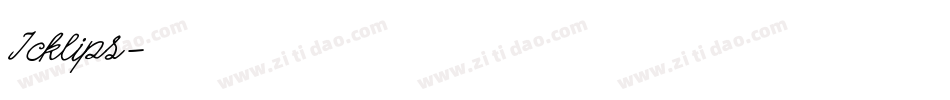 Icklips字体转换