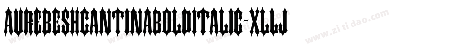 AurebeshCantinaBoldItalic-xllj字体转换
